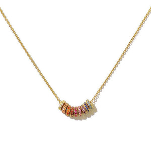 Rare Designer - style Color - ring Zircon Pendant Necklace - Zambeel
