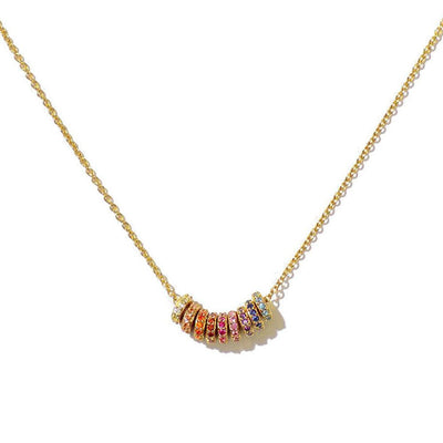 Rare Designer - style Color - ring Zircon Pendant Necklace - Zambeel