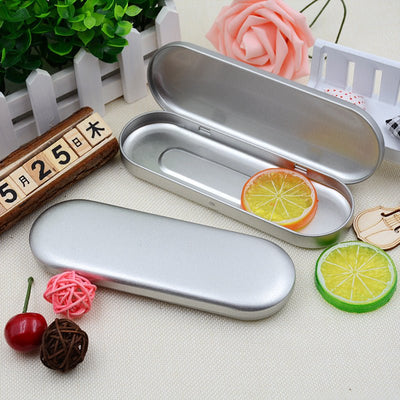 Rectangular Tinplate Cosmetic Box High - grade Pen And Pencil Packaging Metal Box - Zambeel