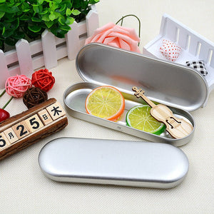 Rectangular Tinplate Cosmetic Box High - grade Pen And Pencil Packaging Metal Box - Zambeel
