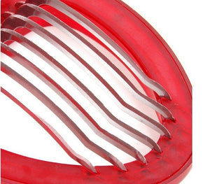 Red Strawberry Slicer Plastic Fruit Carving Tools Salad Cutter Berry Strawberry Cake Decoration Cutter Kitchen Gadgets - Zambeel