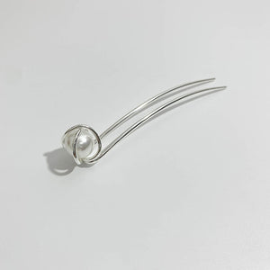 Refined Grace Pearl Metal Hairpin Bun Updo Decoration - Zambeel