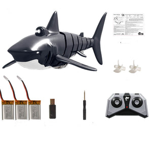 Remote Control Shark Remote Control Boat Water Toy Children's Toy Rowing Water Toy Diving - Zambeel