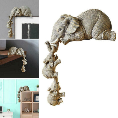Resin Crafts Mother Love Elephant - Zambeel
