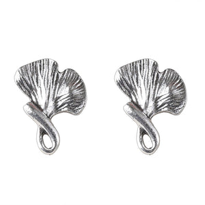 Retro Alloy Ginkgo Leaf Earring And Necklace Set - Zambeel