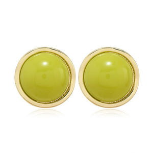 Retro Avocado - green Stud Earrings That Look Elegant And Brighten The Complexion - Zambeel