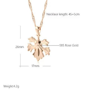 Retro - design Light - luxury Leaf Pendant Necklace - Zambeel