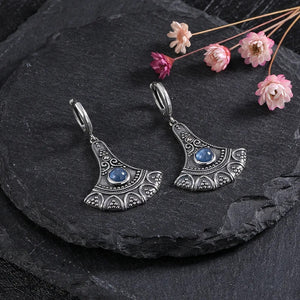 Retro Distressed Scallop Earrings Chinese Minority Style Ear Clip - Zambeel