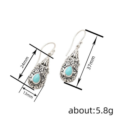 Retro Drop Earrings For Women With A Water - drop Design - Zambeel