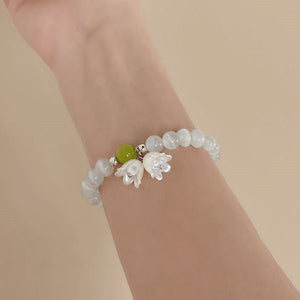 Retro Fairy Linglan Flower Beaded Bracelet For Women - Zambeel