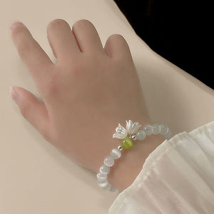 Retro Fairy Linglan Flower Beaded Bracelet For Women - Zambeel