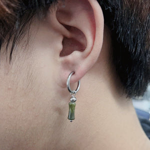 Retro Long Bamboo Pearl Earrings - Zambeel
