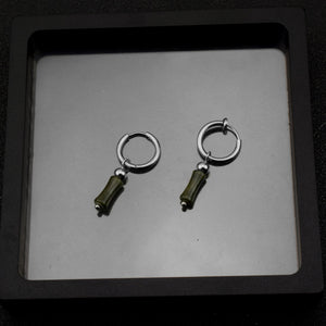 Retro Long Bamboo Pearl Earrings - Zambeel