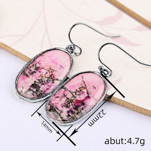 Retro Minimalist And Stylish Stone Earrings - Zambeel