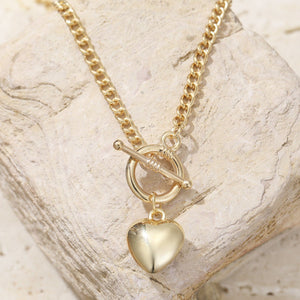 Retro Minimalist Heart Pendant Necklace For Women - Zambeel