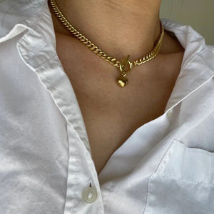 Retro Minimalist Heart Pendant Necklace For Women - Zambeel