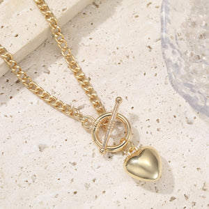 Retro Minimalist Heart Pendant Necklace For Women - Zambeel