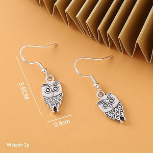 Retro Minimalist Owl Earrings For Women - Zambeel
