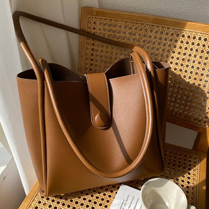 Retro One - shoulder High - grade Fashion Work Commuter Tote - Zambeel