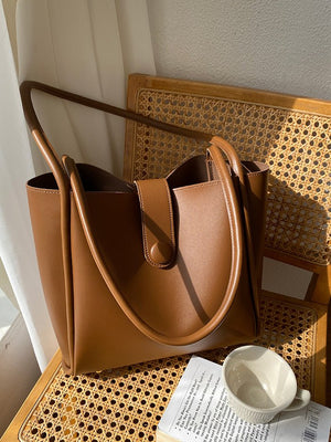 Retro One - shoulder High - grade Fashion Work Commuter Tote - Zambeel