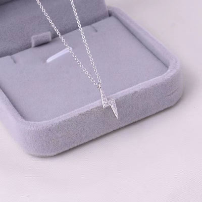 Rhinestone Pendant Japanese And Korean Women's Niche Necklace - Zambeel