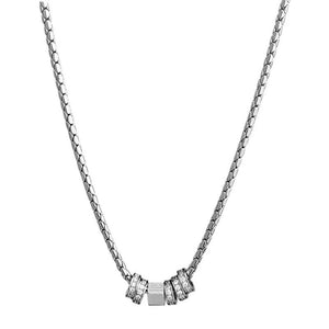 Rhinestone Ring Pendant Necklace Niche - Zambeel