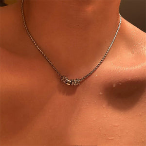 Rhinestone Ring Pendant Necklace Niche - Zambeel