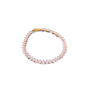 Rhinestone Zircon Water Drop Bracelet Fashion Simple And Light Luxury - Zambeel