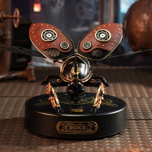 Robotime Rokr Metal 3D Puzzles Games Rhinoceros Beetle Punk Style Gift For Birthday Easy Assembly Mechanical Design Toys - MI01 - Zambeel