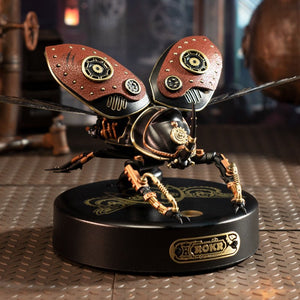 Robotime Rokr Metal 3D Puzzles Games Rhinoceros Beetle Punk Style Gift For Birthday Easy Assembly Mechanical Design Toys - MI01 - Zambeel