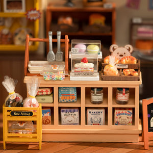 Rolife Becka's Baking House DIY Miniature House For Kids 3D Wooden Toys DG161 - Zambeel