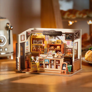 Rolife Becka's Baking House DIY Miniature House For Kids 3D Wooden Toys DG161 - Zambeel