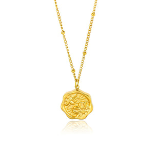 Rose - inspired Subtly Luxurious And Minimalist 18K Gold Stainless Steel Necklace For Women Stylish Titanium Steel Design - Zambeel