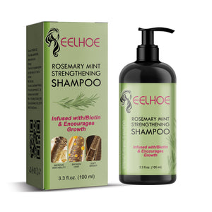 Rosemary Mint Shampoo Moisturizing Supple Hair Repair Dry Frizz Refreshing Shampoo Hair Care - Zambeel
