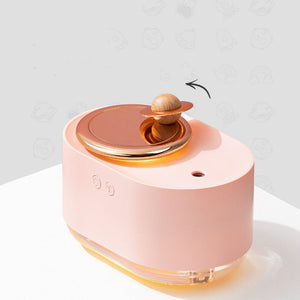 Rotating Planet Humidifier Car Mute Spray Humidification USB Charging Water Replenishment Cute Night Light - Zambeel