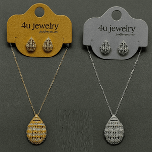 Royal Dome Drop Pendant Set - Zambeel
