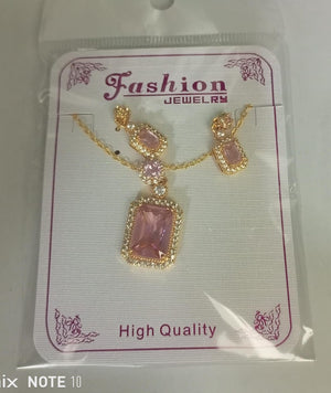 Royal Gemstone Necklace Set - Zambeel