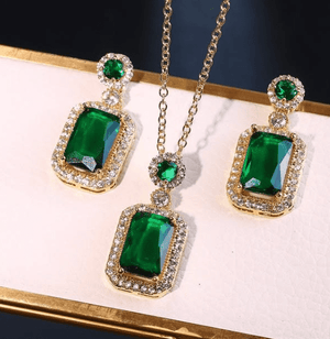 Royal Gemstone Necklace Set - Zambeel