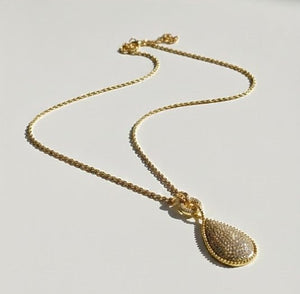 Royal Teardrop Pendant Necklace Set - Zambeel