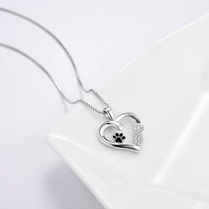 S925 Fashionable Pet Dog Paw Necklace - Zambeel