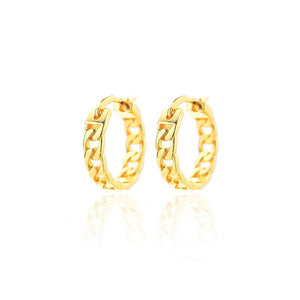 S925 Sterling Silver Chain Ear Ring Women's Hollow Design Earrings - Zambeel
