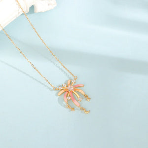 S925 Sterling Silver Necklace With Fluorescent Enamel Fireworks Designunique Niche And Creatively Crafted Clavicle Chain - Zambeel