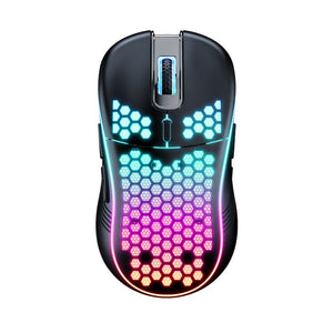 SA - 1 Dual Mode Honeycomb Shell RGB Wireless Bluetooth Computer Gaming Mouse - Zambeel