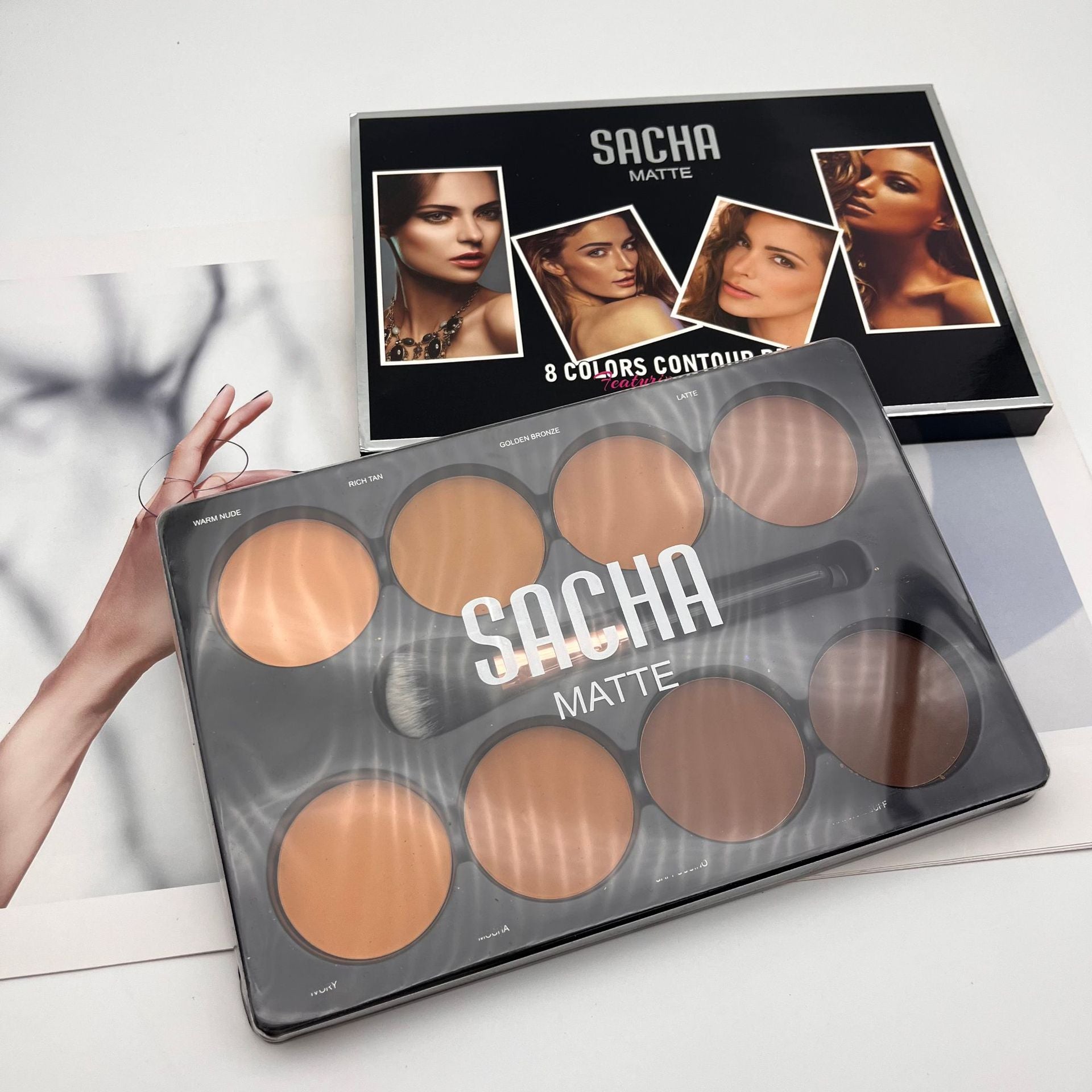 Sacha Mate - 8 Colors Contour Palette (Original) - Zambeel