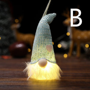 Santa Faceless Doll With Lighted Pendant - Zambeel