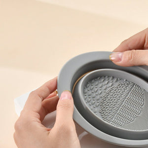 Scrubbing Plate Makeup Brush Cleaning Pad Makeup Brush Cleaning Bowl - Zambeel