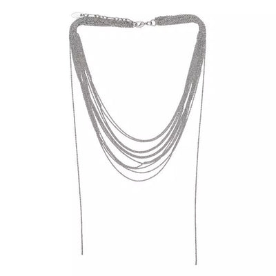 Shimmering Mult Layer Fashion Tassel Necklace - Zambeel