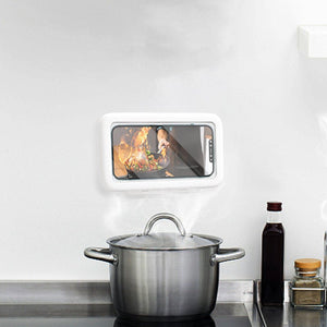 Shower Phone Box Bathroom Waterproof Phone Case Seal Protection Touch Screen Mobile Phone Holder For Kitchen Handsfree Gadget - Zambeel
