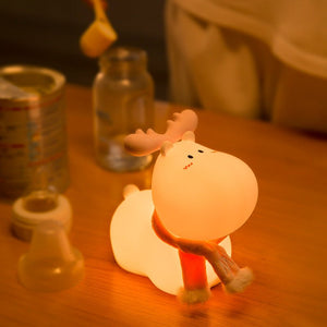 Silica Gel Lamp Bedroom Bedside Pat USB Charging Dimming Timing Light - Zambeel