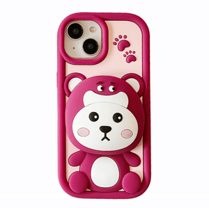 Silicone 3D Design Cartoon iPhone Case - Zambeel